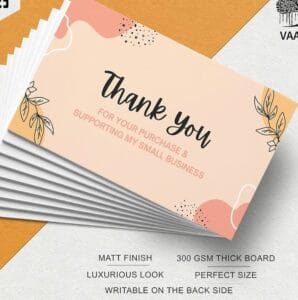 Custom Thank You Cards (20 Pcs)