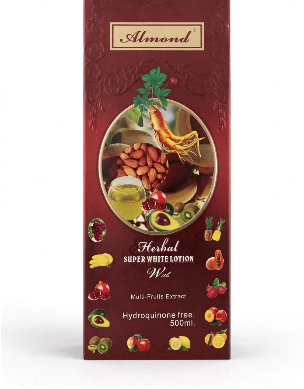 Almond herbal whitening lotion
